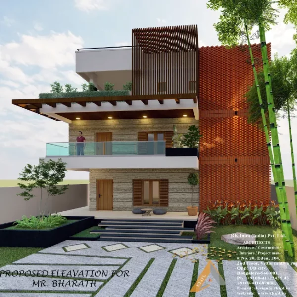 Mr.Bharath Elevation 3D (Day)